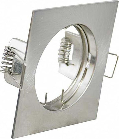 PORTA FARETTO PORTAFARETTO QUADRATO INCASSO ACCIAIO LAMPADA LED GU10  Trade Shop italia - Napoli, Commerciovirtuoso.it