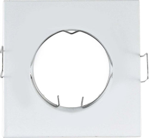 PORTA FARETTO PORTAFARETTO QUADRATO INCASSO BIANCO LAMPADA LED GU10 63MM  Trade Shop italia - Napoli, Commerciovirtuoso.it