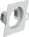 PORTA FARETTO PORTAFARETTO QUADRATO INCASSO BIANCO LAMPADA LED GU10 63MM  Trade Shop italia - Napoli, Commerciovirtuoso.it