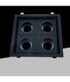Porta Faretto Quadruplo Orientabile Incasso Nero Per Lampadine Gu10/gu5.3 P33-n4
