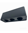 Porta Faretto Triplo Orientabile Da Soffitto Nero Per Faretto Gu10 Gu5.3 P34-n3