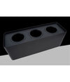 Porta Faretto Triplo Orientabile Da Soffitto Nero Per Faretto Gu10 Gu5.3 P34-n3