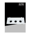 Porta Faretto Triplo Orientabile Incasso Bianco Per Lampadine Gu10 Gu5.3 P33-b3