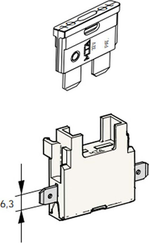 Porta-fusibile-in-linea-bianco-Mta