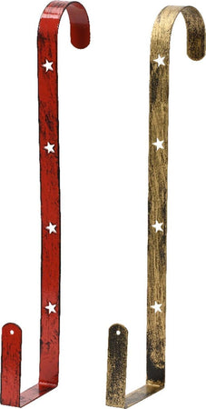 Porta ghirlande in ferro con gancio per porta e balcone h 28 cm Casa e cucina/Decorazioni per interni/Addobbi e decorazioni per ricorrenze/Decorazioni natalizie/Orpelli e festoni MagiediNatale.it - Altamura, Commerciovirtuoso.it