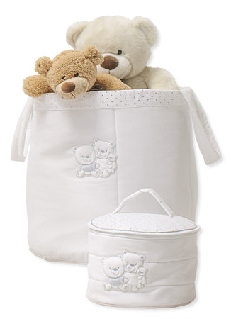 Sacco Portagiochi Tessuto Italbaby Happy Family Avorio