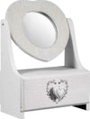 Porta Gioie Cassetto Gioielli Legno Con Specchio Decoro Cuore 21x10x30cm 678561 Casa e cucina/Organizzazione interni/Organizzazione guardaroba/Portagioielli da armadio Trade Shop italia - Napoli, Commerciovirtuoso.it