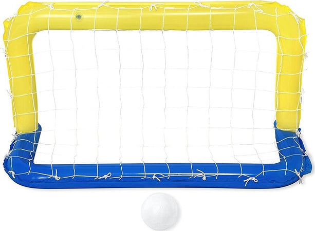 Porta Gonfiabile Galleggiante Water Polo Con Palla Giallo 137x66cm Bambini 52123 Giochi e giocattoli/Sport e giochi all'aperto/Giochi aquatici e piscine per bambini/Canotti e gonfiabili galleggianti Trade Shop italia - Napoli, Commerciovirtuoso.it