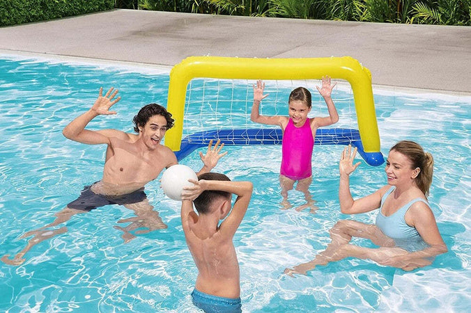 Porta Gonfiabile Galleggiante Water Polo Con Palla Giallo 137x66cm Bambini 52123 Giochi e giocattoli/Sport e giochi all'aperto/Giochi aquatici e piscine per bambini/Canotti e gonfiabili galleggianti Trade Shop italia - Napoli, Commerciovirtuoso.it