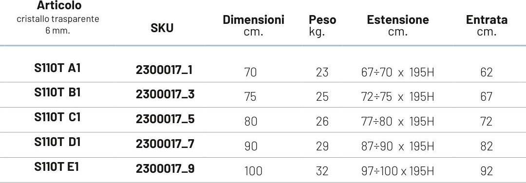 Porta-Nicchia-Doccia-Pieghevole-Modello-Edera-Cristallo-Temperato-6-Millimetri