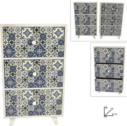 Porta Oggetti Cassettiera Colonna Con 3 Cassetti Legno Country Chic Arredamento Casa, arredamento e bricolage > Arredamento > Portaoggetti Trade Shop italia - Napoli, Commerciovirtuoso.it