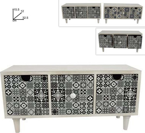 Porta Oggetti Cassettiera Con 3 Cassetti In Legno Country Chic Arredamento Casa, arredamento e bricolage > Arredamento > Portaoggetti Trade Shop italia - Napoli, Commerciovirtuoso.it