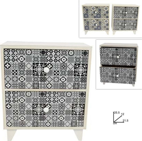 Porta Oggetti Cassettiera Quadrata Con 2 Cassetti Legno Country Chic Arredamento Casa, arredamento e bricolage > Arredamento > Portaoggetti Trade Shop italia - Napoli, Commerciovirtuoso.it