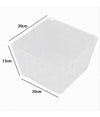 Porta Oggetti In Tessuto Multiuso Organizer Bagno Cucina Bianco 20x20x13cm 79120