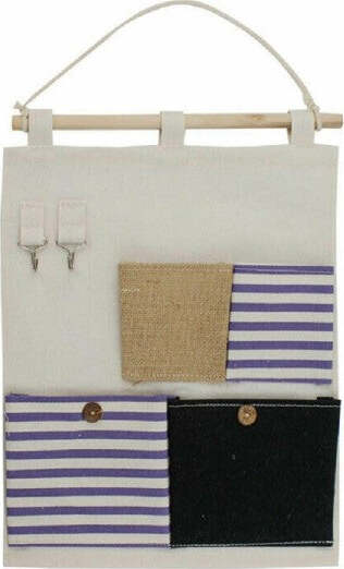 Porta-Oggetti-Organizer-Appendere-4-Tasche-Tessuto-Bagno-Camera-Multiuso-10480