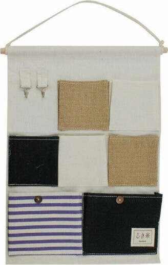 Porta-Oggetti-Organizer-Appendere-7-Tasche-Tessuto-Bagno-Camera-Multiuso-10481