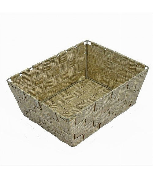 Porta Oggetti Organizer Bagno Camera Cucina Tessuto Multiuso 28x22x10.5 Cm 79125