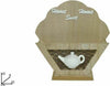 Porta-Oggetti-Portaoggetti-Cucina-In-Legno-Metallo-Arredamento-Casa-20x20x6-Cm