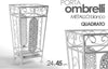 Porta Ombrelli 45x24 Cm Metallo Stile Ferro Battuto Deco Quadrato Bianco 707650 Casa e cucina/Arredamento/Ingresso/Portaombrelli Trade Shop italia - Napoli, Commerciovirtuoso.it