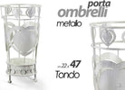 Porta Ombrelli Con Cuore Anticato Design Tondo Bianco 22x47cm In Metallo 657801 Casa e cucina/Arredamento/Ingresso/Portaombrelli Trade Shop italia - Napoli, Commerciovirtuoso.it