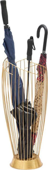 Porta-ombrelli-struttura-in-metallo-color-oro-per-interni