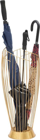 Porta-ombrelli-struttura-in-metallo-color-oro-per-interni