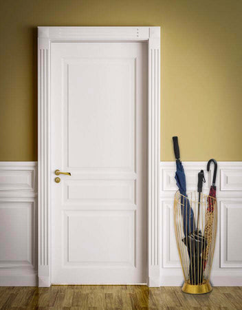 Porta-ombrelli-struttura-in-metallo-color-oro-per-interni