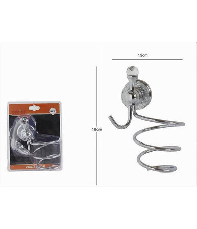 Porta Phon Asciugacapelli Supporto Montaggio A Parete Arredo Bagno Crystal 52833
