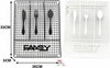 Porta-Posate-Da-Cassetto-In-Metallo-4-Scomparti-33-X-26-Cm-Colorato-Cucina-Casa