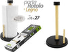 Porta-Rotolo-Carta-Cucina-In-Legno-16x27cm-Supporto-Portarotolo-Verticale-838286