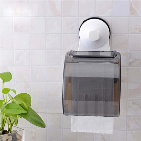 Porta-Rotolo-Carta-Igienica-Accessorio-Bagno-Con-Attacco-A-Ventosa
