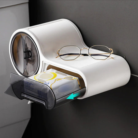 Porta Rotolo Carta Igienica Con Cassetto Multifunzione Adesivo A Parete Bagno Casa e cucina/Bagno/Accessori per il bagno/Porta carta igienica Trade Shop italia - Napoli, Commerciovirtuoso.it