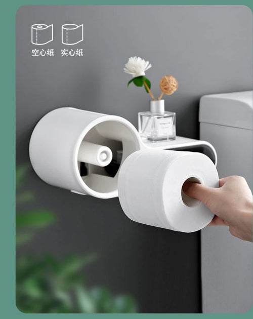 Porta Rotolo Carta Igienica Con Cassetto Multifunzione Adesivo A Parete Bagno Casa e cucina/Bagno/Accessori per il bagno/Porta carta igienica Trade Shop italia - Napoli, Commerciovirtuoso.it