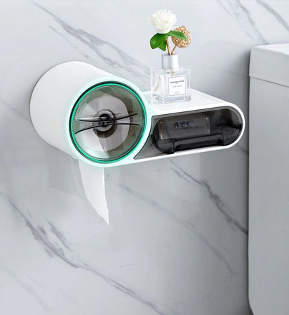 Porta Rotolo Carta Igienica Con Cassetto Multifunzione Adesivo A Parete Bagno Casa e cucina/Bagno/Accessori per il bagno/Porta carta igienica Trade Shop italia - Napoli, Commerciovirtuoso.it