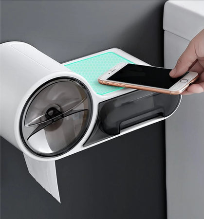 Porta Rotolo Carta Igienica Con Cassetto Multifunzione Adesivo A Parete Bagno Casa e cucina/Bagno/Accessori per il bagno/Porta carta igienica Trade Shop italia - Napoli, Commerciovirtuoso.it