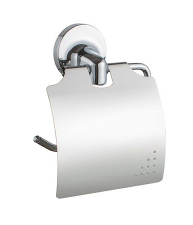 Porta Rotolo Carta Igienica Con Copertura Fissaggio A Parete Arredo Bagno 79809