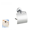 Porta Rotolo Carta Igienica Con Copertura Fissaggio A Parete Arredo Bagno 79809