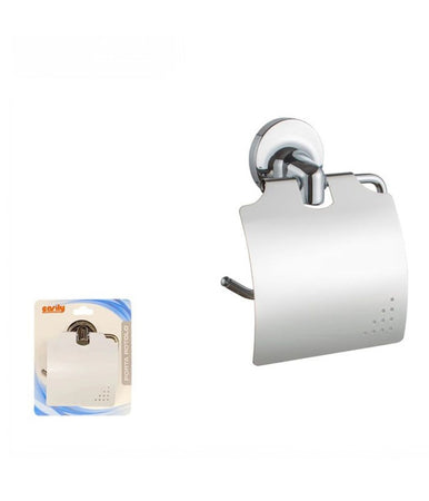 Porta Rotolo Carta Igienica Con Copertura Fissaggio A Parete Arredo Bagno 79809