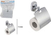 Porta-Rotolo-Carta-Igienica-Con-Copertura-Fissaggio-A-Parete-Bagno-Ovale-52012
