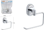 Porta Rotolo Carta Igienica Fissaggio A Parete Bagno Ovale 13 X 11 Cm 52013 Casa, arredamento e bricolage > Accessori Bagno > Set da Bagno Trade Shop italia - Napoli, Commerciovirtuoso.it