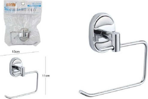 Porta-Rotolo-Carta-Igienica-Fissaggio-A-Parete-Bagno-Ovale-13-X-11-Cm-52013