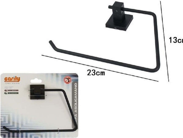 Porta Rotolo Carta Igienica Muro Parete Da Bagno Toilette Supporto Acciaio Nero Casa e cucina/Bagno/Accessori per il bagno/Porta carta igienica Trade Shop italia - Napoli, Commerciovirtuoso.it