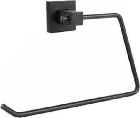 Porta-Rotolo-Carta-Igienica-Muro-Parete-Da-Bagno-Toilette-Supporto-Acciaio-Nero