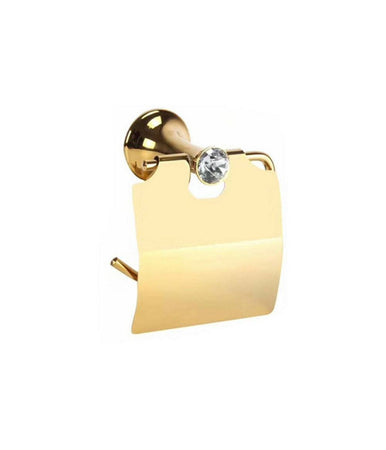 Porta Rotolo Carta Igienica Muro Toilette Parete Dorato Oro Arredo Bagno Dgo-108