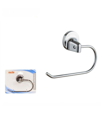 Porta Rotolo Carta Igienica Supporto Bagno Wc Toilette Fissaggio A Parete 79808