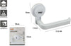 Porta Rotolo Carta Igienica Wc Toilette Bagno Con Attacco A Ventosa Parete 59543 Casa, arredamento e bricolage > Accessori Bagno > Set da Bagno Trade Shop italia - Napoli, Commerciovirtuoso.it