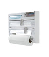 Porta Rotolo Da Cucina Carta 5in1 Da Parete Organizer Dispenser Pellicola Nastro