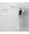 Porta Rotolo Moderno Da Muro In Acciaio Lucido 18cm Accessori Arredo Bagno 87217