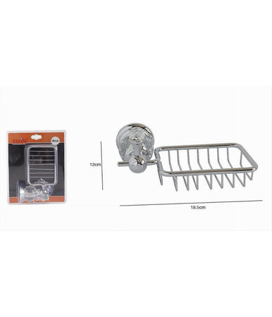 Porta Sapone Con Mensola Montaggio Parete Accessorio Arredo Bagno Crystal 52824