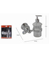 Porta Sapone Dispenser Sapone Liquido Vetro Montaggio Parete Bagno Crystal 52831